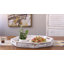 Luziano Octagonal Wood Ottoman/Coffee Table Tray