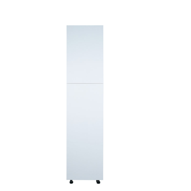 Radiance Radiance Ready to Assemble Slab Pantry Kitchen Cabinet in White Gloss, 90" H x 18" W x 24" D
