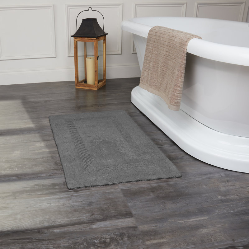Tapis pour salle de bain Edilio, Gris, L 20 po x L 32 po