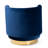 Krishaun Velvet Swivel Barrel Chair-1150421157