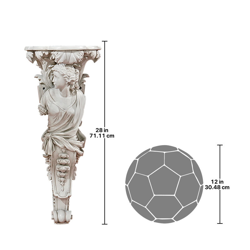 French Baroque Caryatid Wall Sculpture, Left