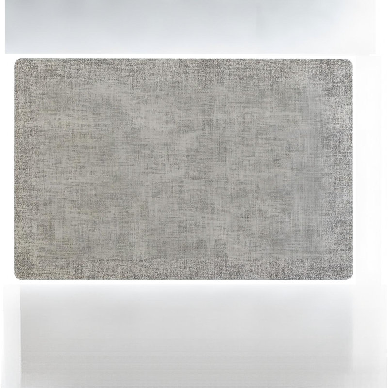 Ensemble de napperons en vinyle de 6 à 12 po x 17 po - Similicuir 100% imperméable, antidérapant, antidérapant et résistant à la chaleur