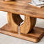 Table basse moderne simple, 47 po x 25,6 po x 18 po, pour le salon, la salle à manger, la terrasse, la cuisine, table rectangulaire facile à nettoyer avec une finition de couleur bois - pour manger, étudier, travailler dans diverses pièces