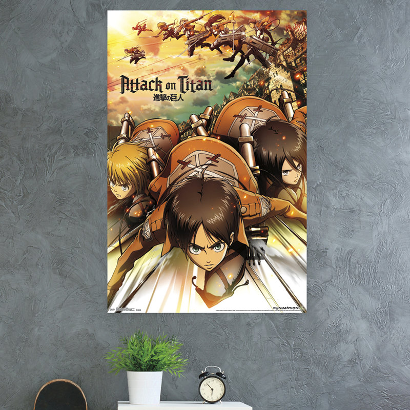 « attaque sur titan », impression sur papier