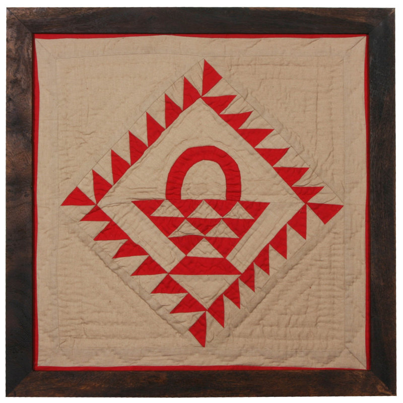 Washington Abstract Wall Decor, Red/Brown