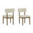 Darla 7Pc 70"W Rectangular Walnut Oak Geometric Cross Base Dining Set