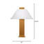 Craftsman Veneer Table Lamp, Natural Oak