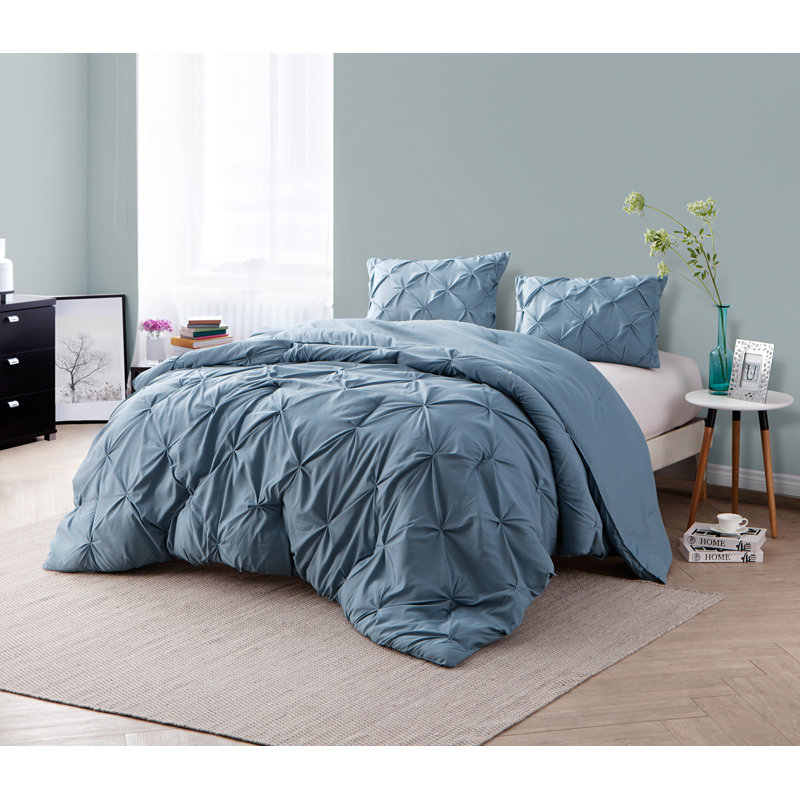 Microfiber / Polyester Comforter, Full XL Comforter + 2 Shams, Rose Quartz