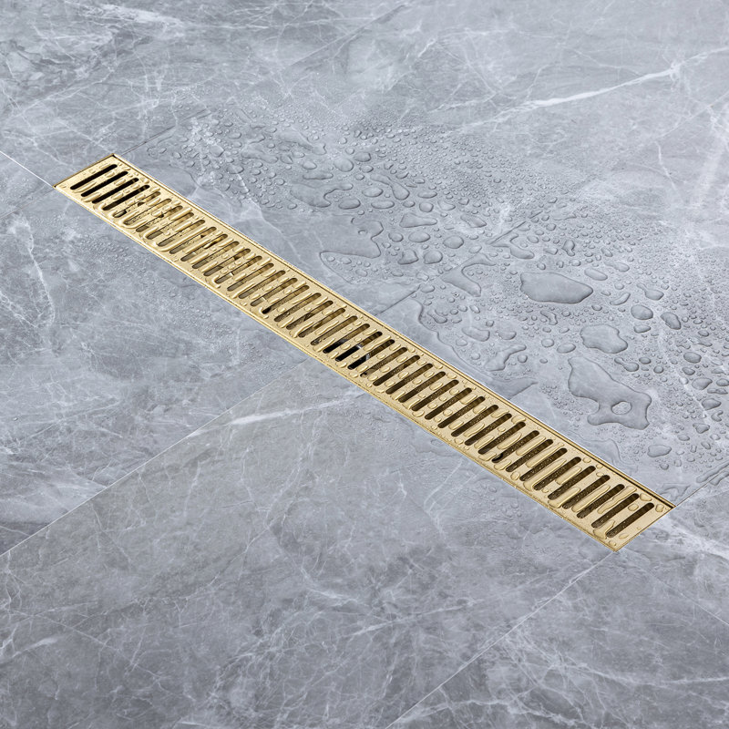 24'' W Linear Grid, Brushed Gold