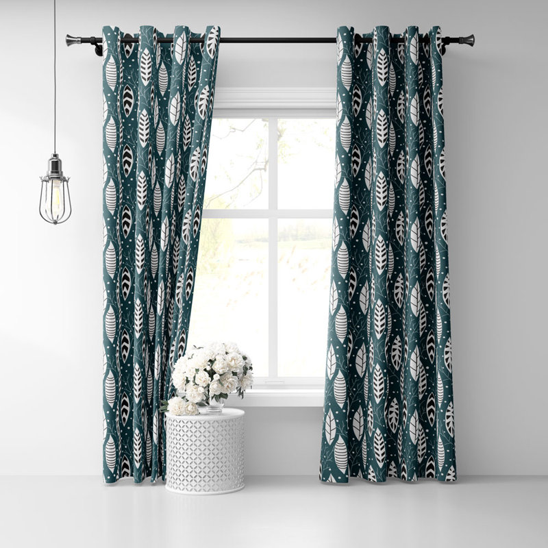 Paire de rideaux semi-transparents avec œillets Fantaisie, l 50 po x L 72 po
