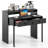39.5" Expandable Rolling Computer Desk with Monitor Shelf 2-tier Desktop 2 Drawers-1027485603