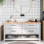 Ayushmaan 160cm Solid Wood Bathroom Vanity Top-691437803