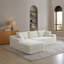 Canapé modulaire moderne avec assise profonde et sans assemblage