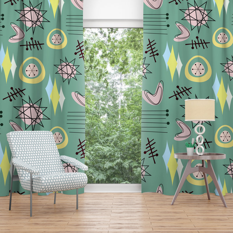 Paire de rideaux obscurcissant en polyester Castleford, L 20 po x H 52 po