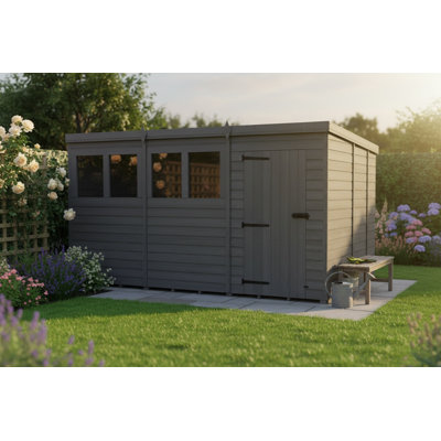 12x8 Pent Composite Shed