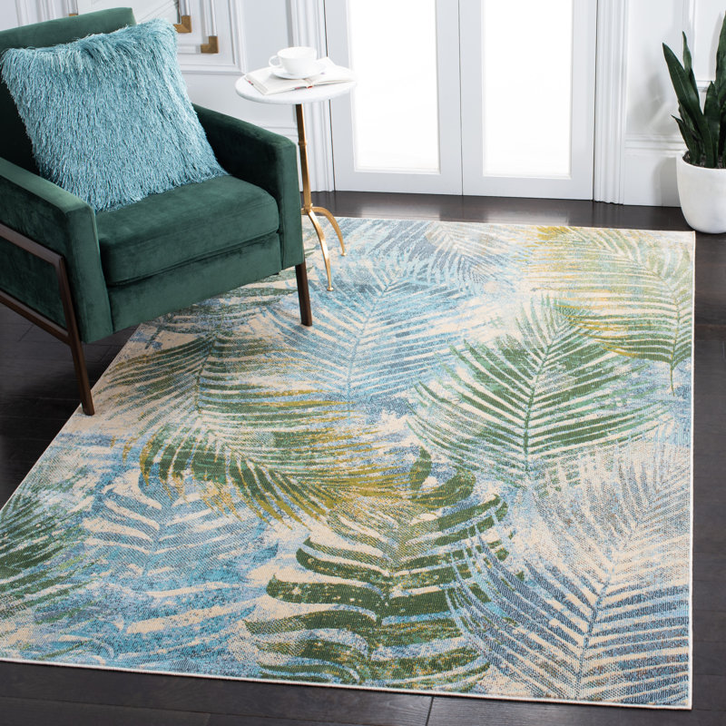Kinser 300 Performance Floral Rug, Rectangle 5'3" x 7'7"