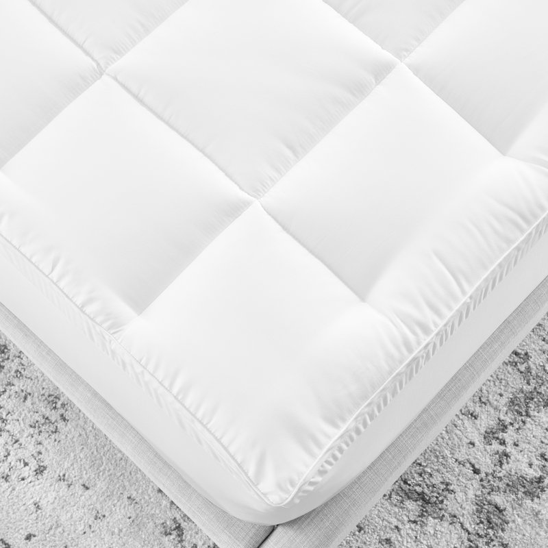 4" Hybrid Memory Foam And Fiber Mattress Topper, King