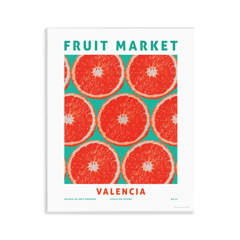 Fruit Market Grapefruit Wall Plaque Art by Reinders