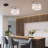 Modern Semi-Flush Mount Mini Crystal Ceiling Light