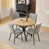 Argyle Grid Grey Leather Chairs#4 is out of stock