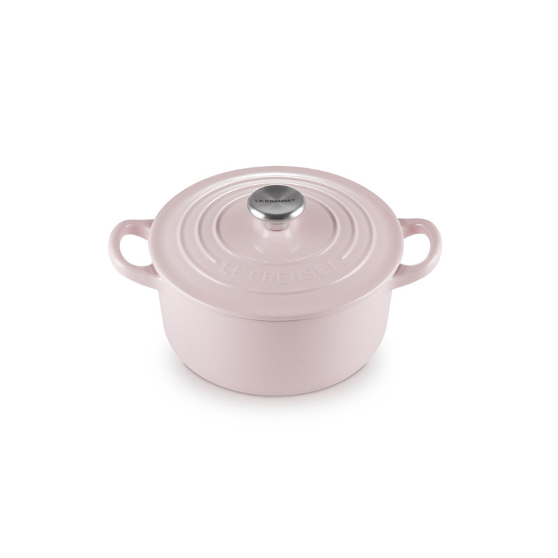 Le Creuset Classic Cast Iron Round Casserole 16cm Chiffon Pink