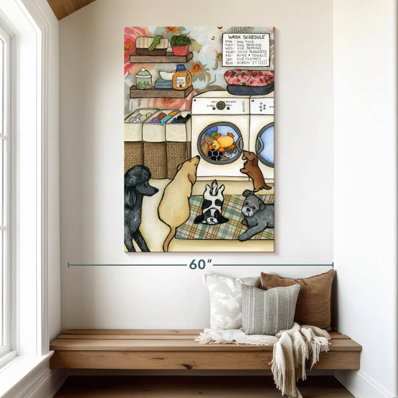 Brampt Wash Schedule, 51" H x 34" W
