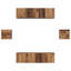 TV Cabinet Set Wall-Mounted 6 Pcs Engineered Wood-812077039-812077036
