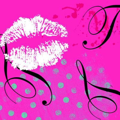 " Graphic Lips 2 " Painting Print