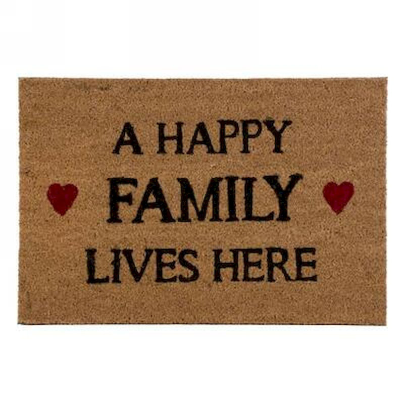 Paillasson A Happy Family Lives Here