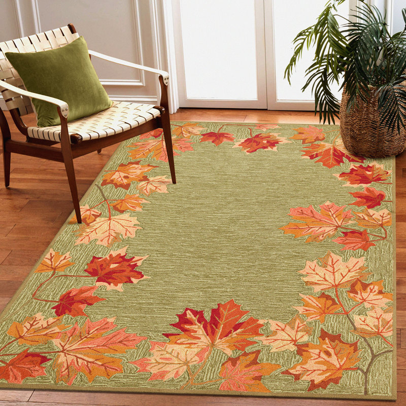 Dasan Hand Tufted Floral Indoor / Outdoor Rug, Runner 2' x 8'