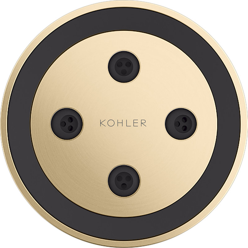 Statement Round Adjustable 1.75 Gpm Body Spray, Vibrant Brushed Moderne Brass