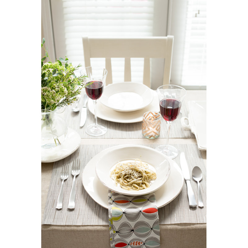 Lastra Handmade Stoneware Pasta Bowl, Aqua