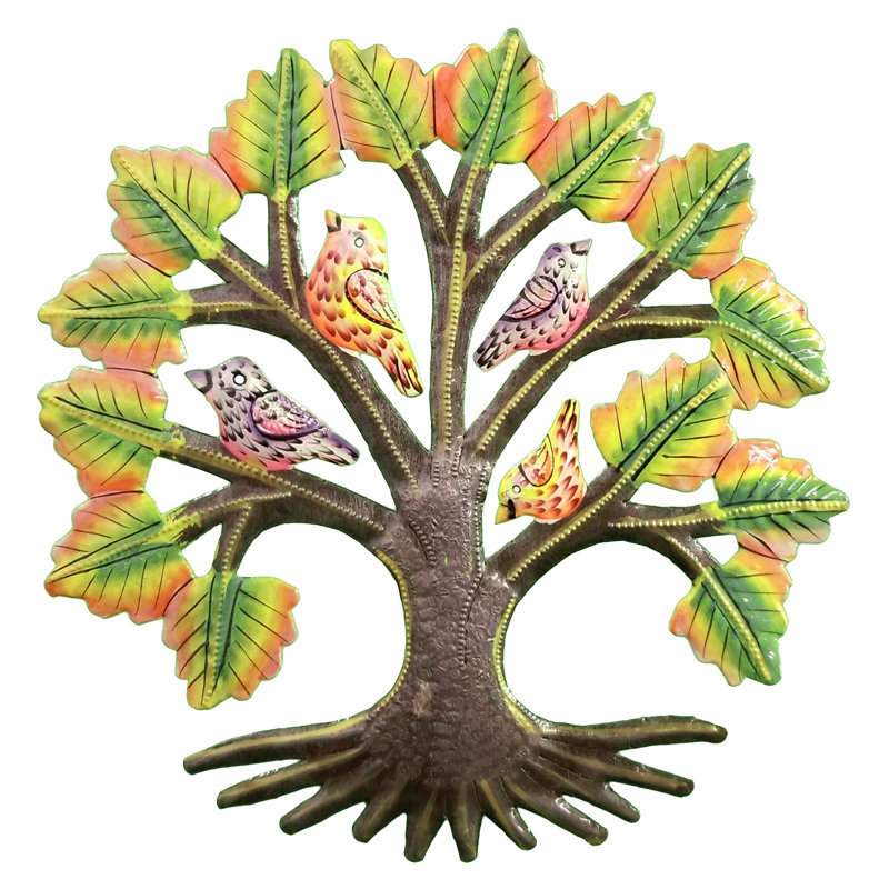 Arbre d'automne peint