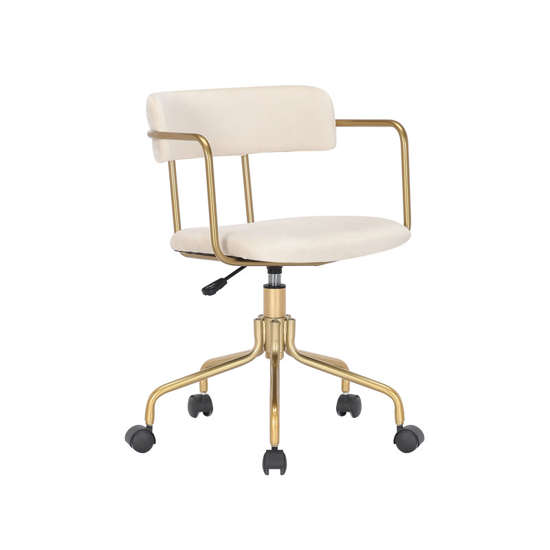 Chaise de travail Levins, Crème