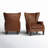 Ameliah Genuine Leather Wingback Chair-207342223
