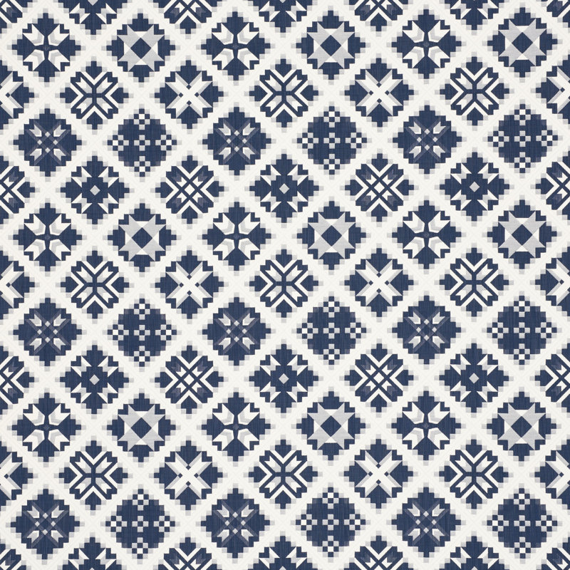 Tristan Cotton Blend Fabric, Indigo