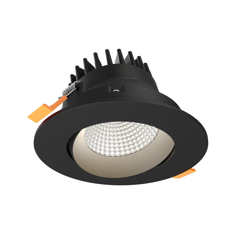 Luminaire suspendu à cardan 4 pouces Revolve, Black