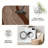 1PC dark brown off-white wavy linear abstract area rugs for Living Room, Soft and Comfortable, Suitable for all seasons, easy-to-maintain, machine washable Indoor floor mat, Under Table Farmhouse suitable for dining room, bedroom, entryway, kitchen,...-1886046317