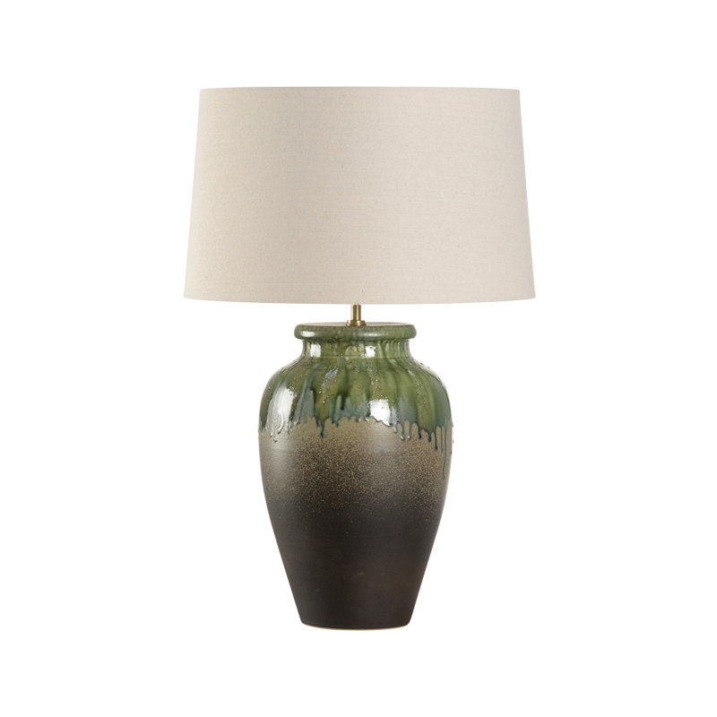 Shiga Ceramic Table Lamp, 29" H x 19" W x 19" D