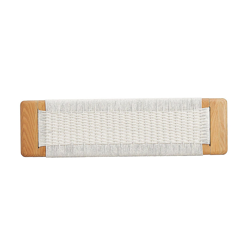 Ensemble de table et chaises design en chêne naturel, convenant à la salle à manger, à la chambre à coucher et à la salle de bain (blanc)