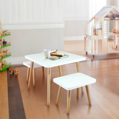 Warwickshire Kids 3 Piece Play Table and Chair Set