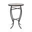 Curved Metal Accent Table