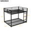 Lit superposé double en métal noir avec stable pour plus de confort-1953161210-1953161205
