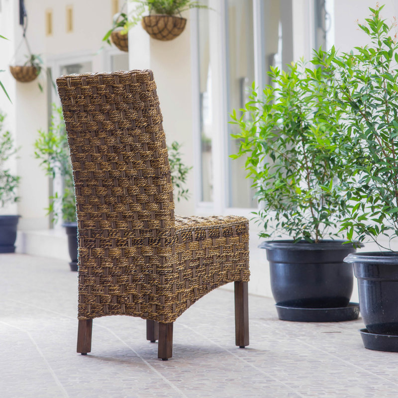 Chaise rembourrée en acajou Bilyeu, 1