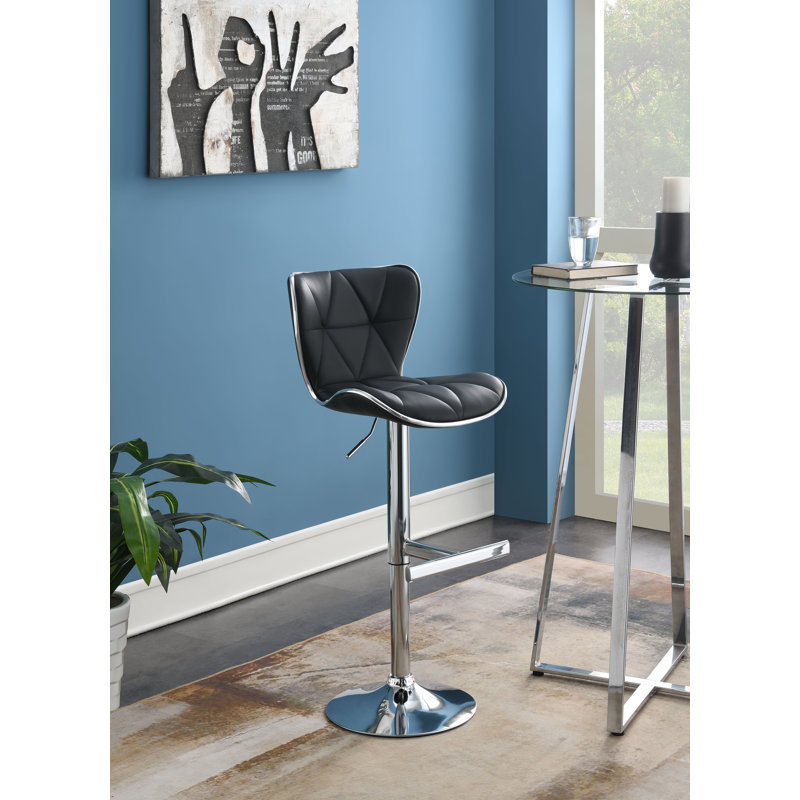 Tabouret de bar en cuir, Noir
