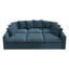Canapé modulaire rembourré en velours côtelé Wynter-303940183