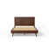 Aydelis Mid-Century Modern Solid Wood Low Profile Platform Bed with Headboard