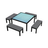 Urbana Outdoor 5 - Piece Dining Set with Cushions