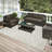Chenille Abstract Indoor / Outdoor Rug-595183779