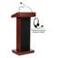 Wireless Lectern Combo 46'' Laminate Full Podium with Wheels-19760952